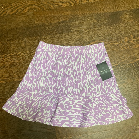 SAGE COLLECTIVE Flyer Floral Ruffle Hem Purple Skort Women’s SZ Small BRAND NEW - Picture 10 of 13